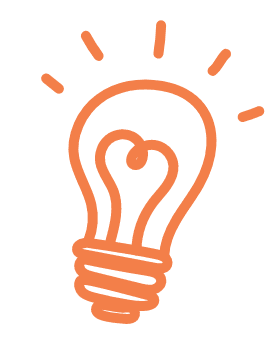 orange lightbulb icon