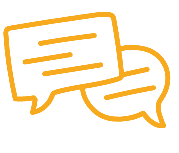 illustration of speech bubbles