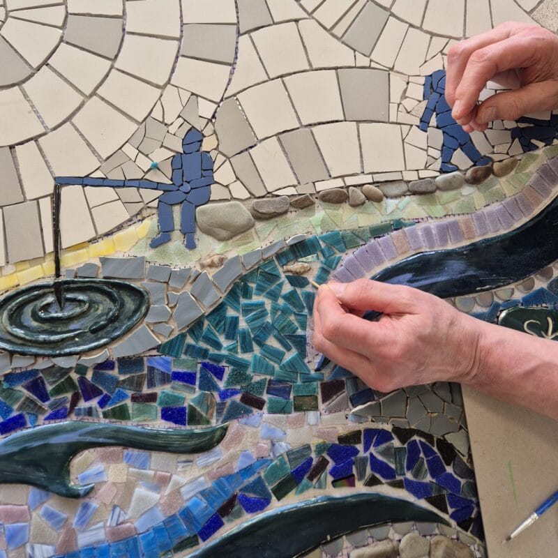 mosaic workshop hwb y gors ammanford Awel Aman Tawe