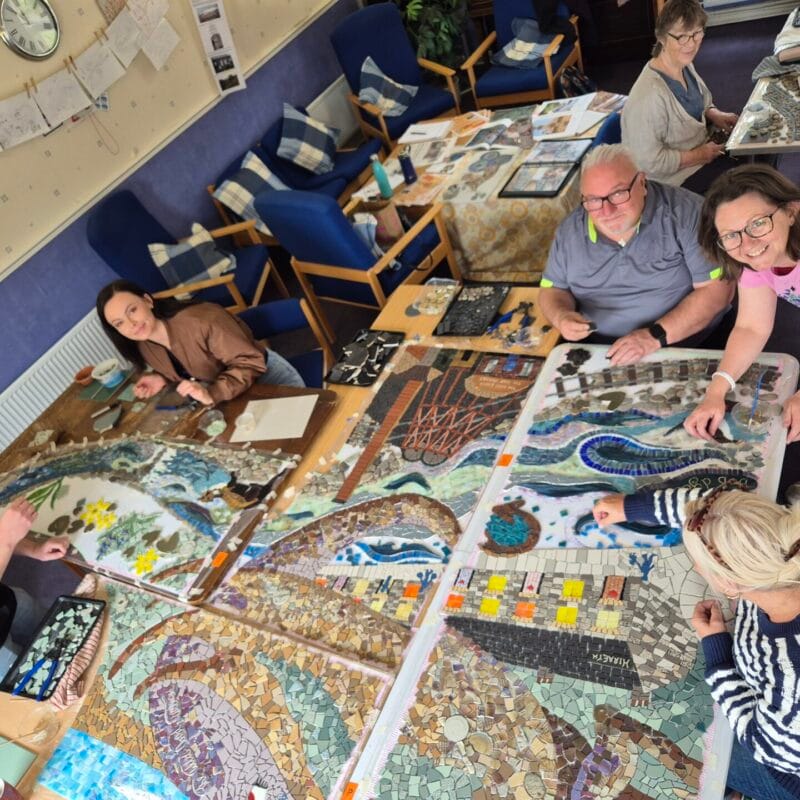 mosaic workshop hwb y gors ammanford Awel Aman Tawe