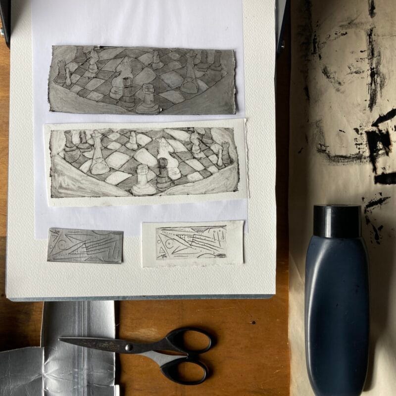 Tetra-pak Intaglio Printmaking