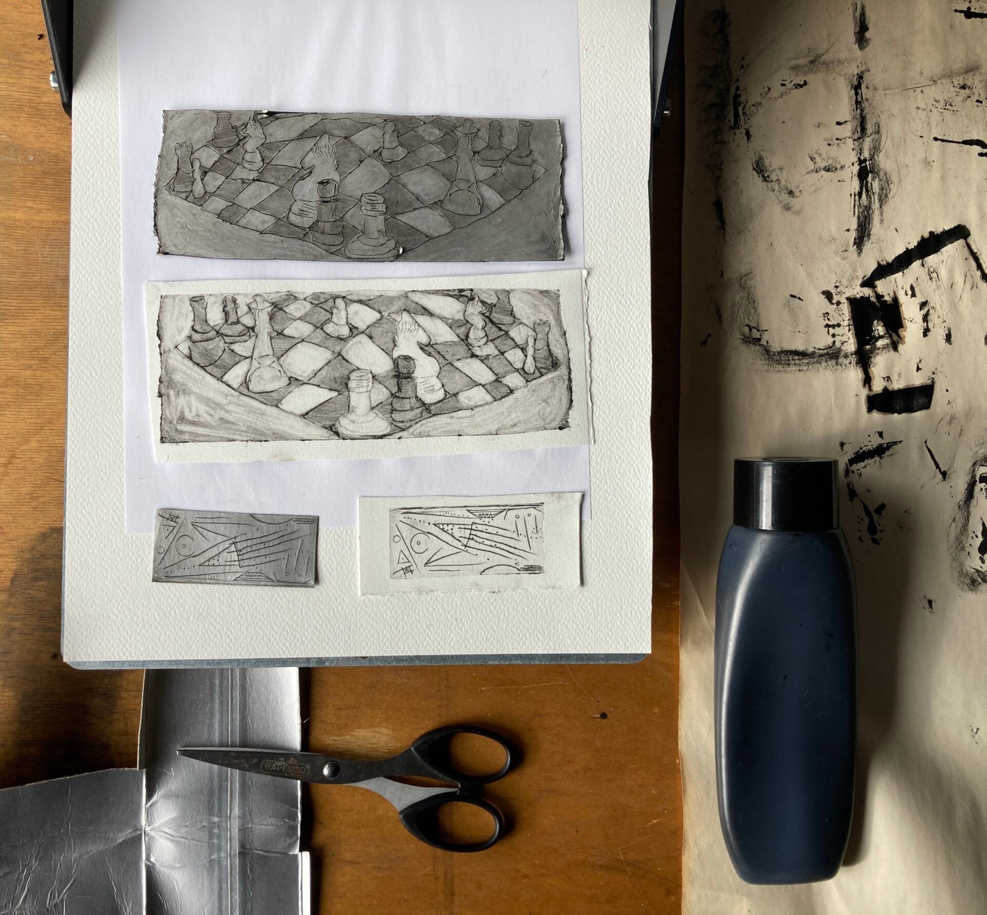 Tetra-pak Intaglio Printmaking