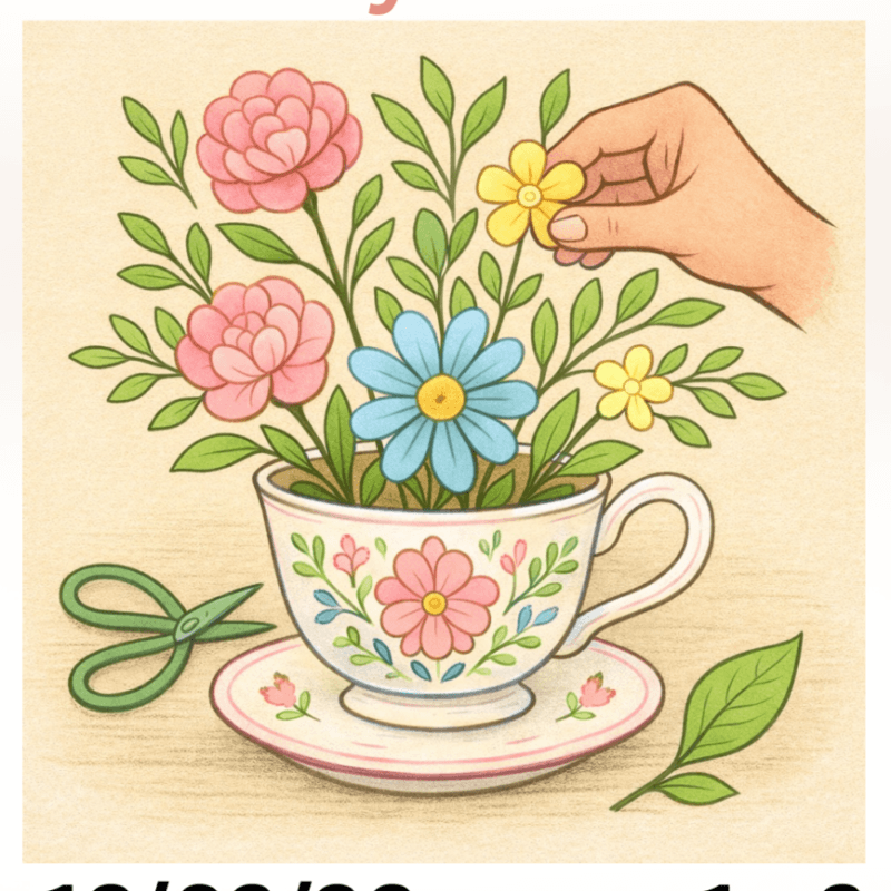 Cwpan o flodau: Mothers' Day floral workshop