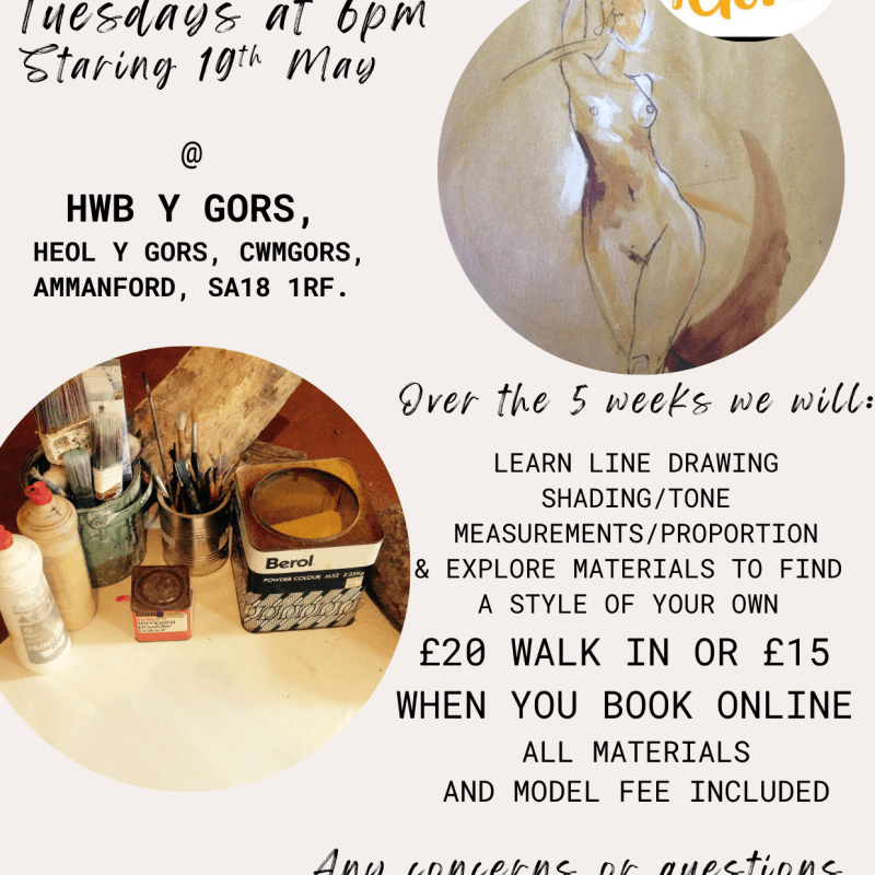 Life Drawing Class with Clare Misselbrook